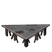 Base triangular de metal