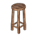 Banqueta Alta de Madeira